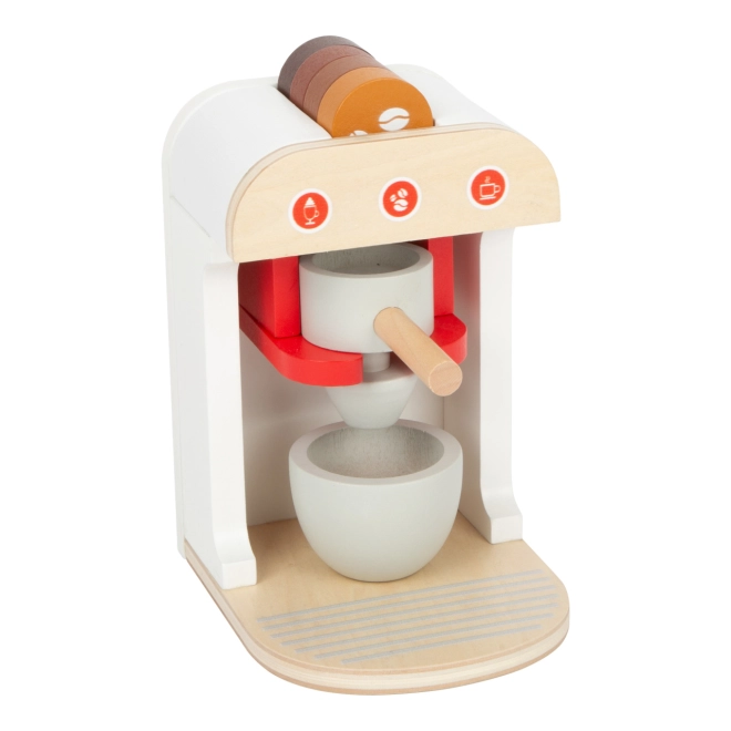 Kaffeemaschine mit Kapseln und Hebel