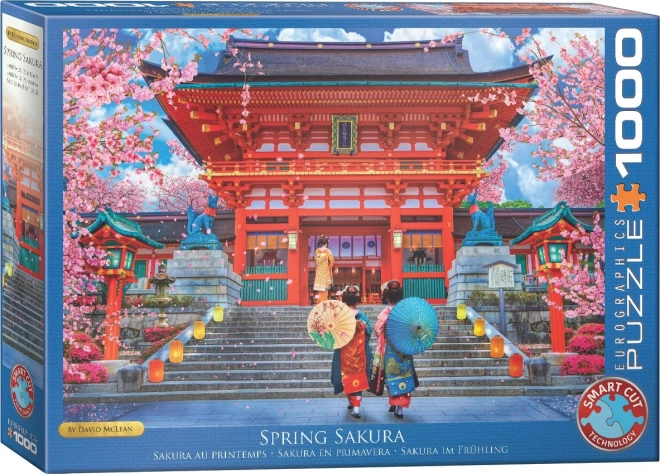 Puzzle Frühlings-Sakura 1000 Teile