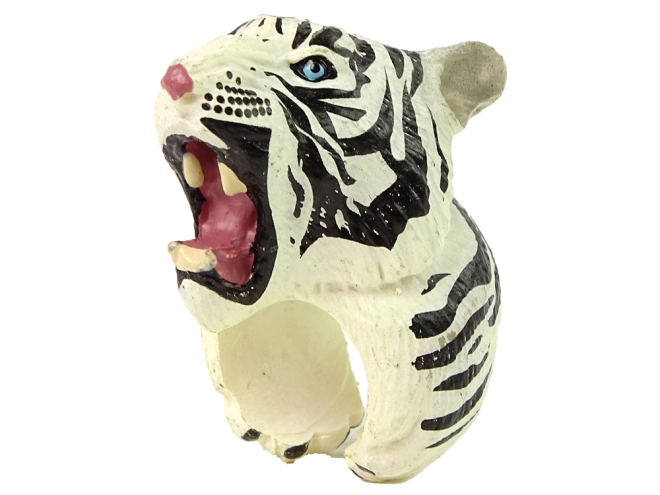 Realistisches Design des weißen Tigers