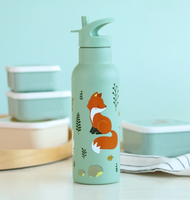 A Little Lovely Company Trinkflasche aus Edelstahl 500 ml – Freunde aus dem Wald