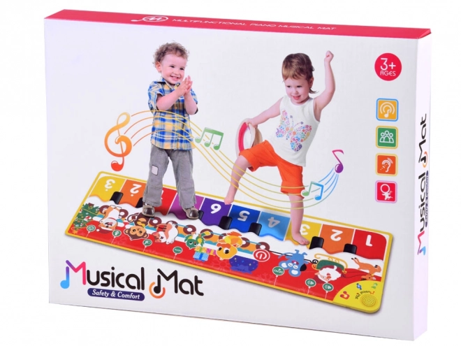 Interaktive Musikmatte für Kinder mit Tieren und Zahlen