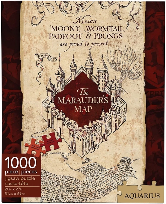 Harry Potter Hogwarts Karte Puzzle von Aquarius, 1000 Teile