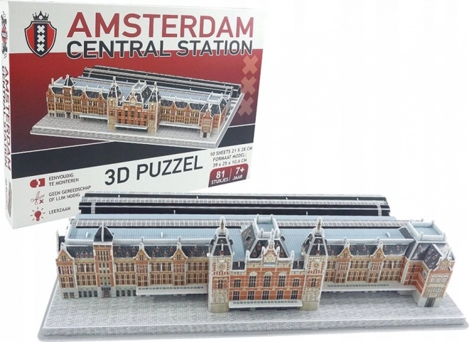 3D-Puzzle Amsterdamer Hauptbahnhof