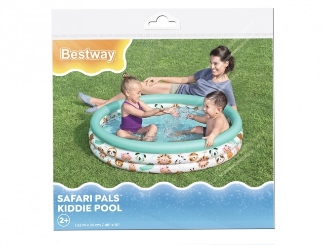 Bestway Aufblasbares Kinderbecken Safari-Tiere