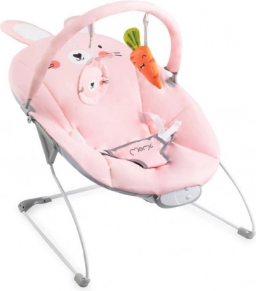 Vibrierende Liege mit Melodien MoMi GLOSSY rosa Häschen