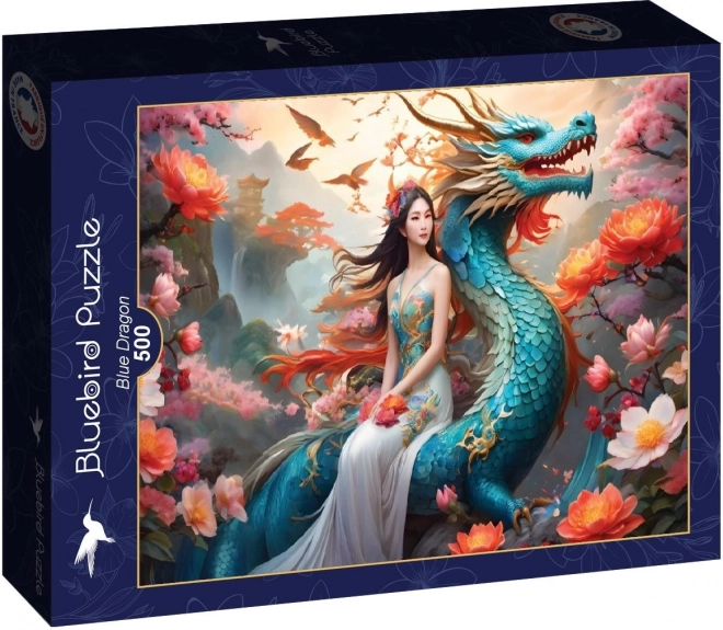 Puzzle Blauer Drache 500 Teile