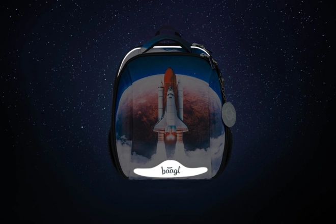 Baagl Schulset Shelly Space Shuttle: Rucksack, Federmäppchen, Turnbeutel