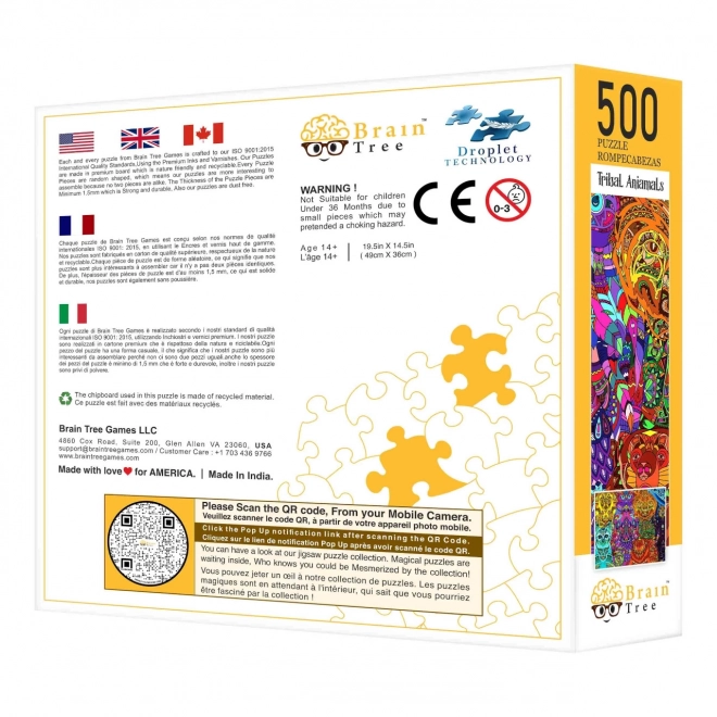 Tierstämme Puzzle 500 Teile