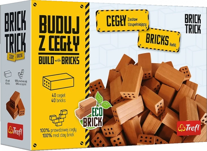 Trefl Brick Trick Ergänzungsset Lange Ziegelsteine 40 Stk.