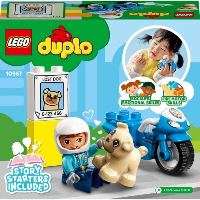 Lego Duplo Stadt - Polizeimotorrad