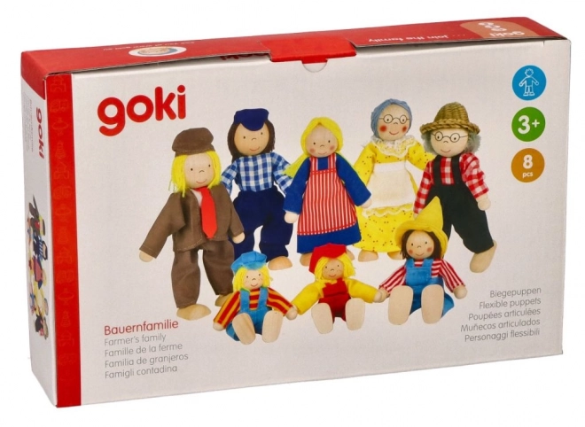 Bauernhof-Familie II Puppen Spielset