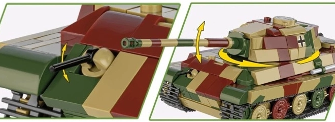 Modell des Panzers Tiger II Königstiger aus Kunststoffsteinen