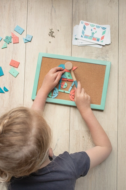 Hammer- und Nagelspiel für Kinder