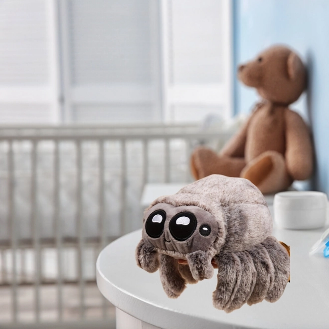Plüsch Spinne Kuscheltier Grau 18 cm