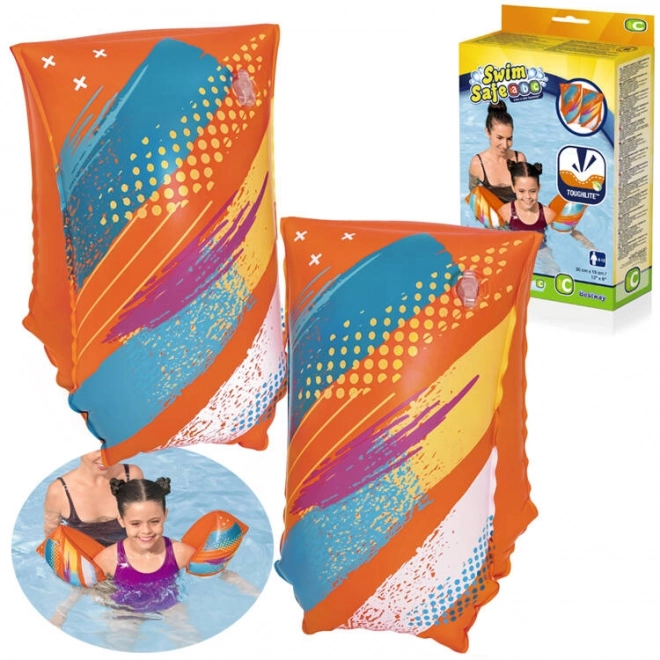 Schwimmflügel mit Schmetterlingsmotiven für Kinder L/XL