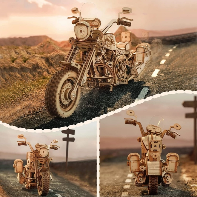 Robotime Rokr 3D Holzpuzzle Cruiser Motorrad