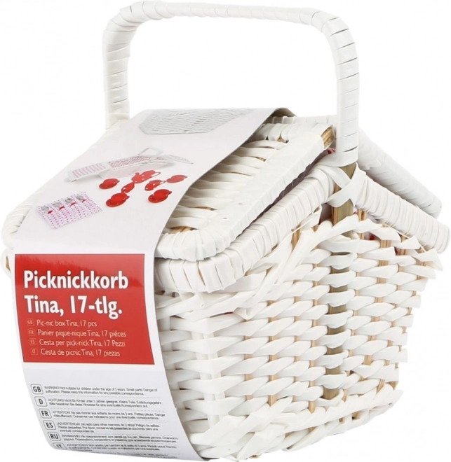 Kleiner Picknickkorb Tina - 17-teilig