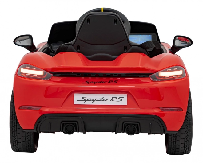 Elektrisches Spielzeugauto Porsche 718 mit MP4-Audiopanel – Rot