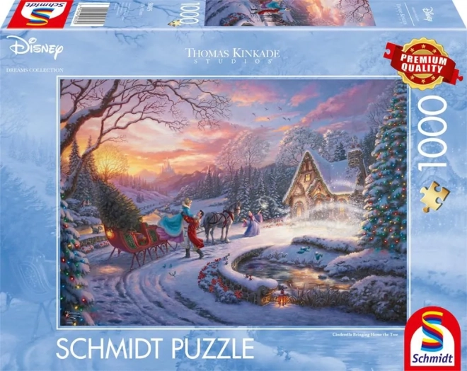 Schmidt Puzzle Disney: Aschenputtel und Prinz zu Weihnachten 1000 Teile