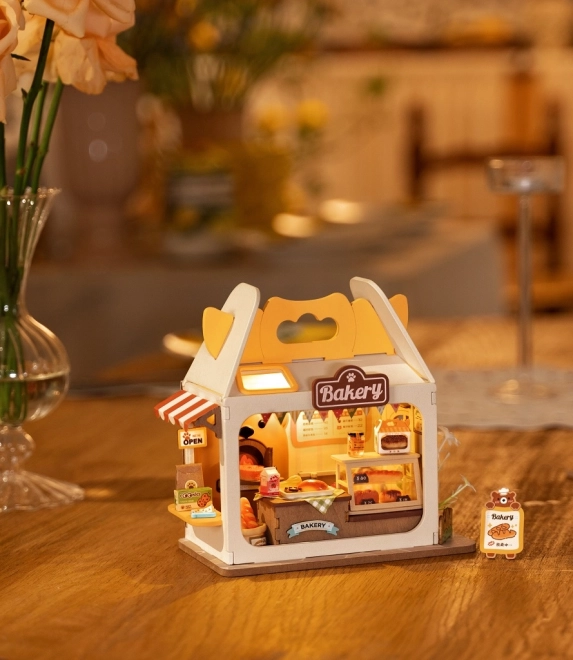 Medvídkovo Bäckerei Miniatur-Holzbausatz von RoboTime