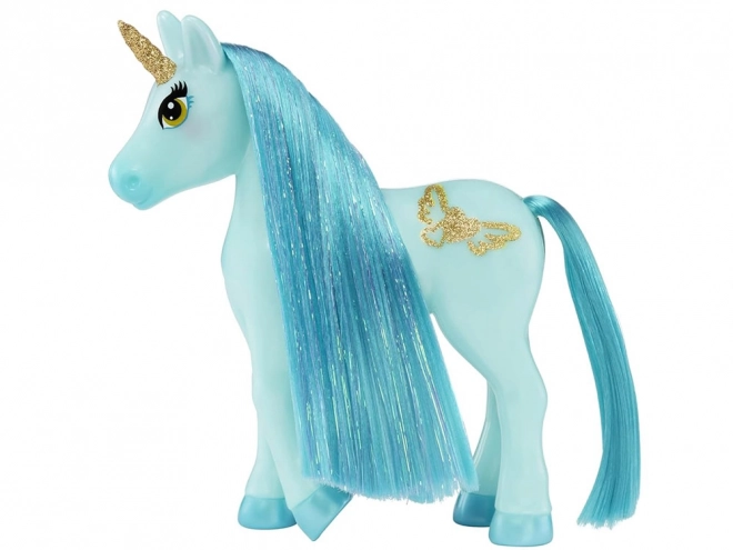 Kleiner Einhorn Sea Glass Dream Bella + Bürste – blau