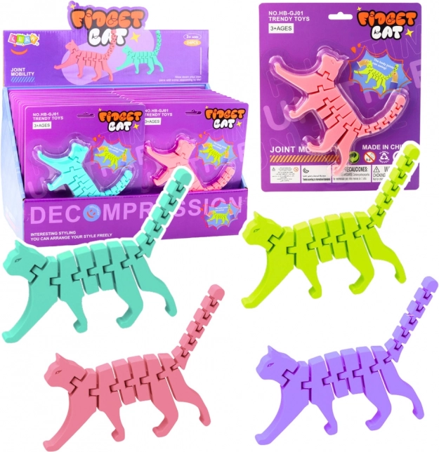 Puzzle Katze Fidget 3D Puzzle
