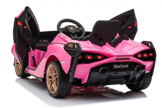 Lamborghini SIAN Kinderauto mit Batterie und Fernbedienung – Rosa
