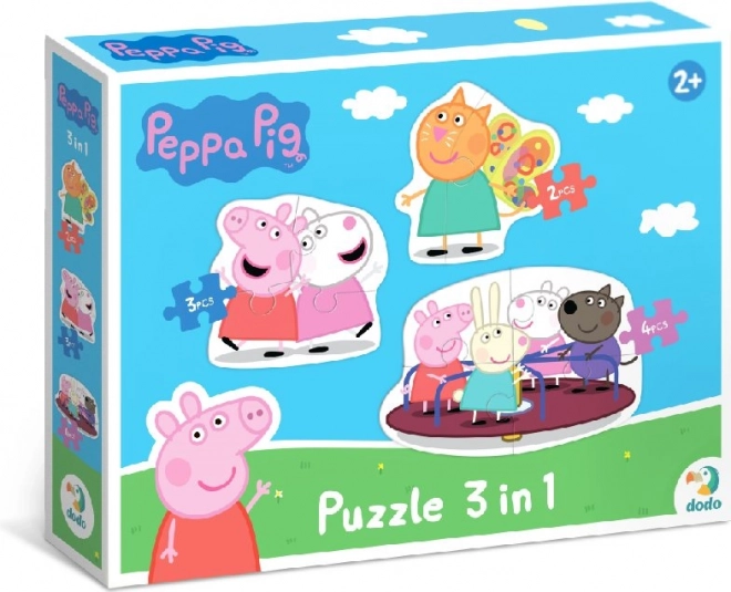 DODO Puzzle Peppa Wutz: Freunde 3-in-1