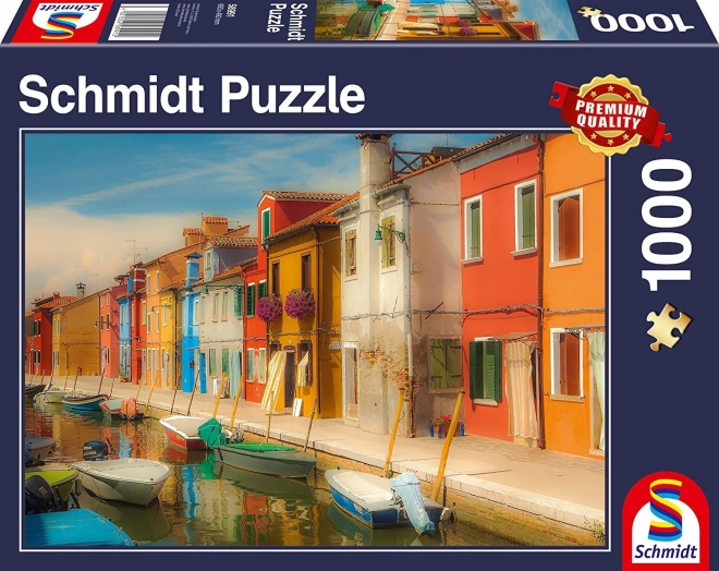 Schmidt Puzzle Leuchtende Häuser 1000 Teile