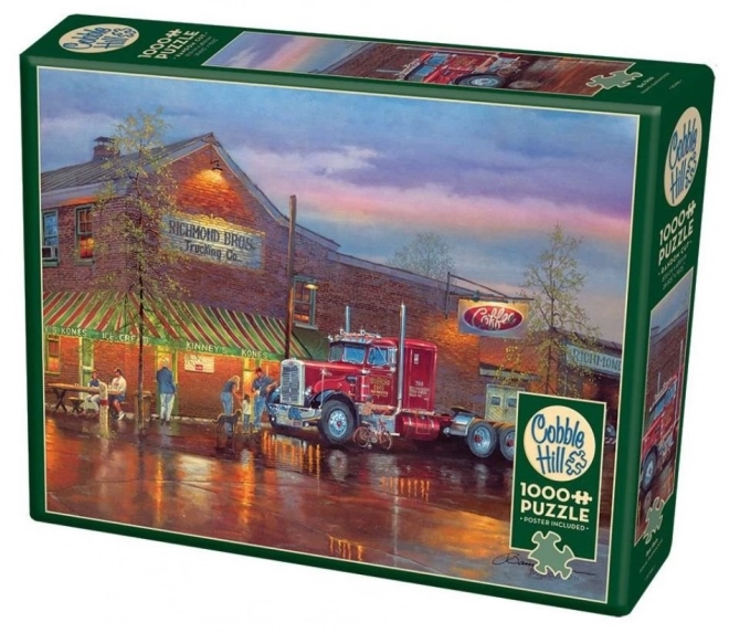 Puzzle Roter LKW 1000 Teile Cobble Hill