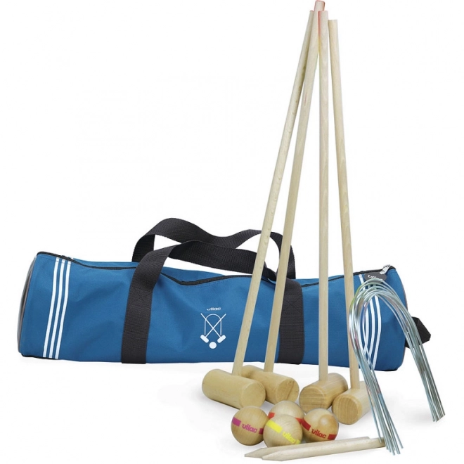 Traditionelles Croquet-Set für 4 Spieler mit Tragetasche