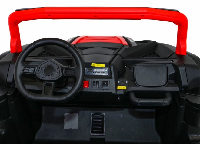 Buggy ATV Racing pro 2 Kinder + Antrieb 4x4 + Fernsteuerung + langsamer Start + MP3 LED – Rot