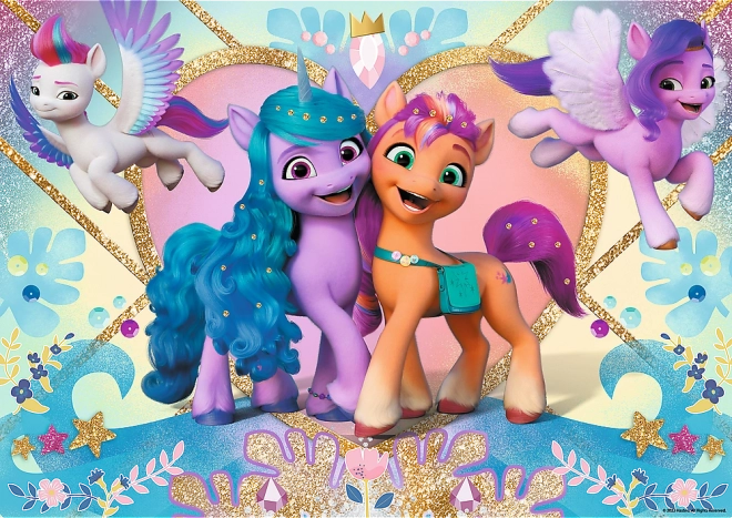 Glitzerndes Puzzle My Little Pony 100 Teile