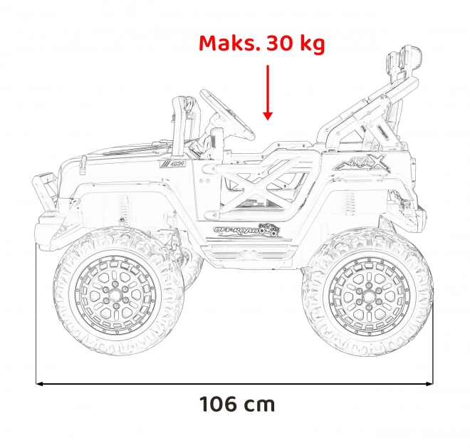 Schwarzes elektrisches Kinder-Geländewagen
