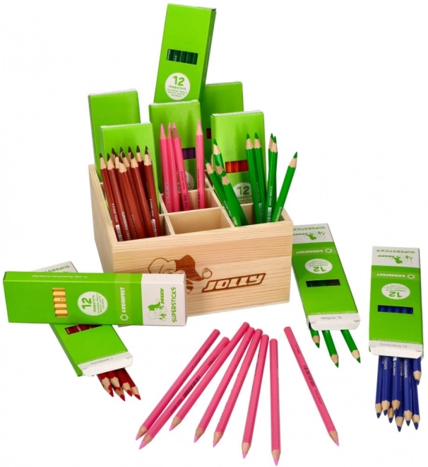 Supersticks Classic Set in Holzkiste, 144 Stk.