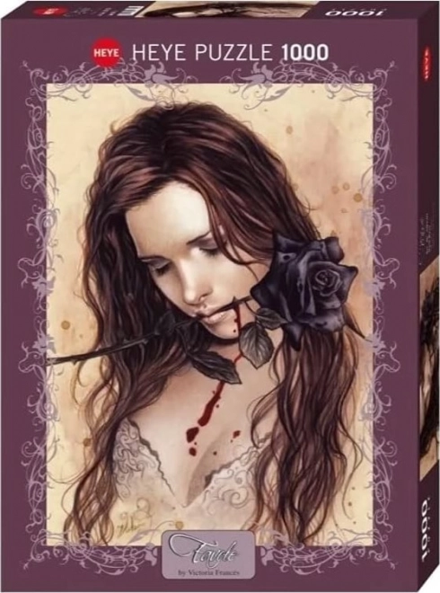 Heye Puzzle Favole: Dunkle Rose 1000 Teile