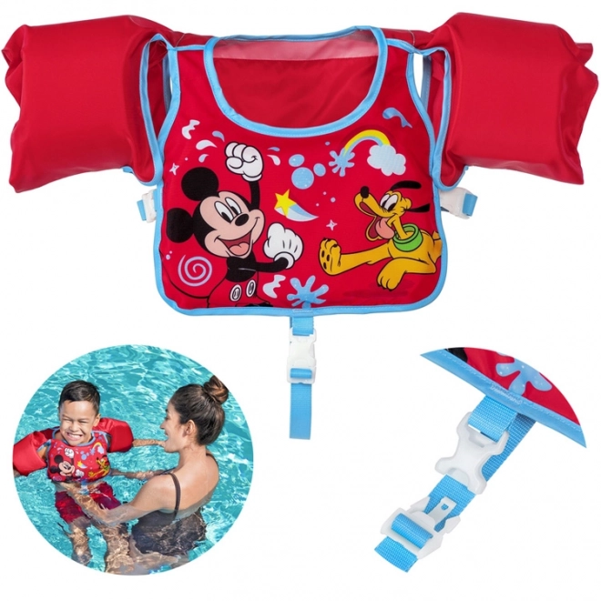 Bestway Schwimmweste mit Ärmeln für Kinder mit Micky Maus Motiv