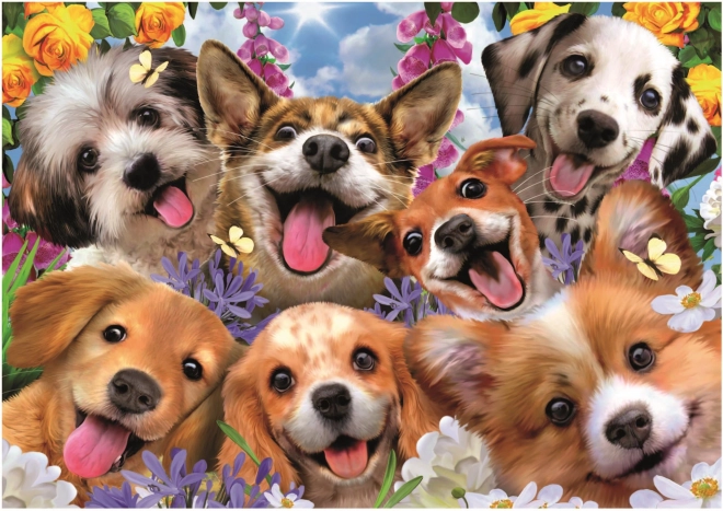 Educa Puzzle Selfie Welpen 1000 Teile