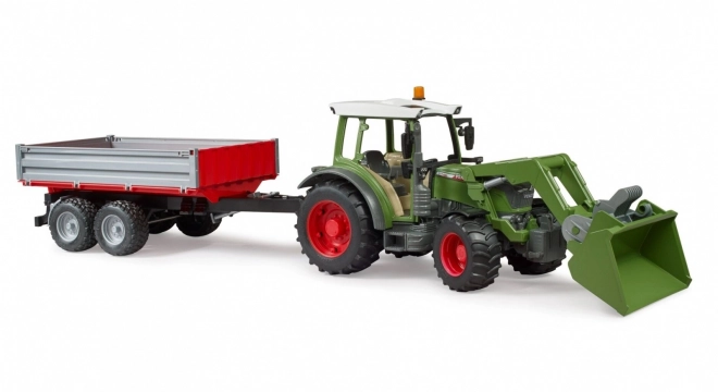 Fendt Vario 211 Traktor mit Frontlader und Kippanhänger