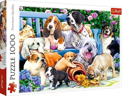 TrefL Puzzle Hunde im Garten 1000 Teile