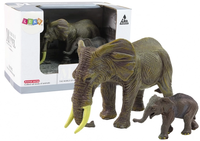 Set von 2 Elefantenfiguren - Elefant und Kalb