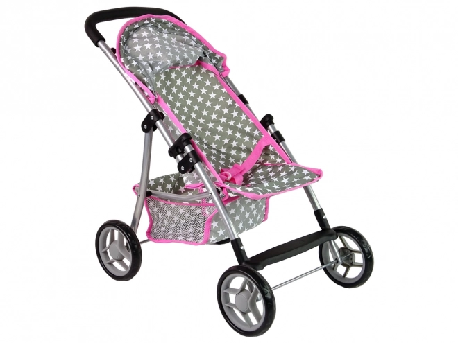 Puppenwagen Buggy Rosa Mit Sternen