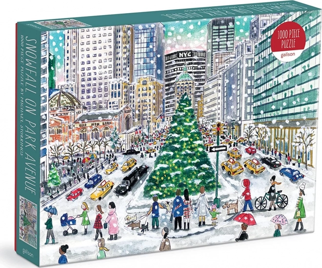Galison Michael Storrings Schneefall auf der Park Avenue Puzzle