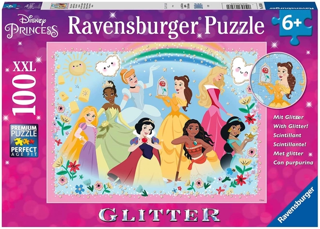 Glitzerndes Puzzle Disney Prinzessinnen