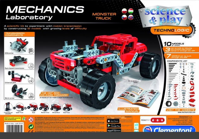 Clementoni Mechaniklabor Monster Truck Set