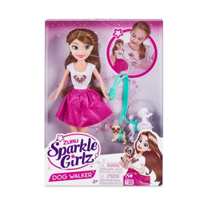 Sparkle Girlz Dog Walker Puppen-Set