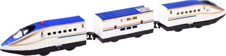 Moderner Hochgeschwindigkeitszug mit drei Wagen