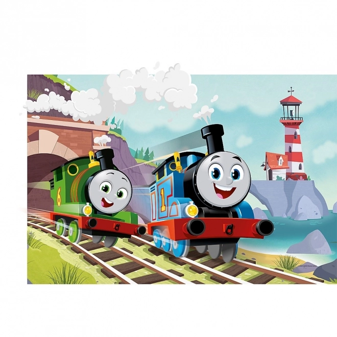 Maxi-Puzzle Tomek und Percy auf den Schienen von Thomas und seine Freunde