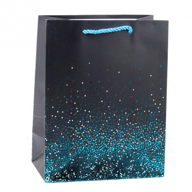 Geschenktasche mit glitzerndem Farbverlauf