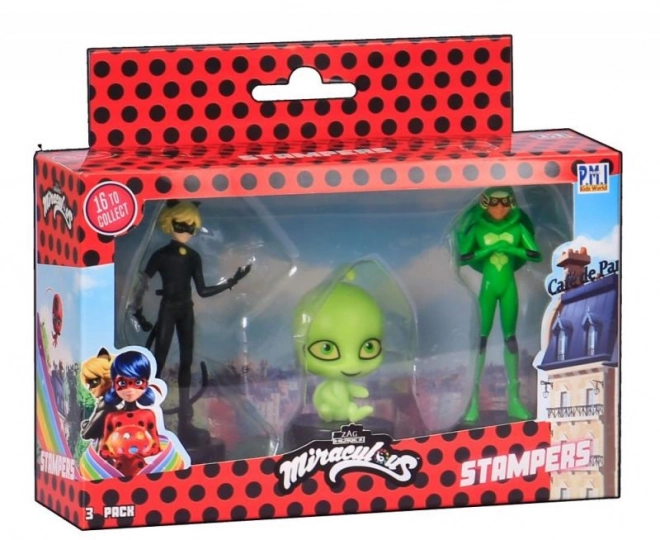 Miraculous: Ladybug und Cat Noir Stempel Figuren Set